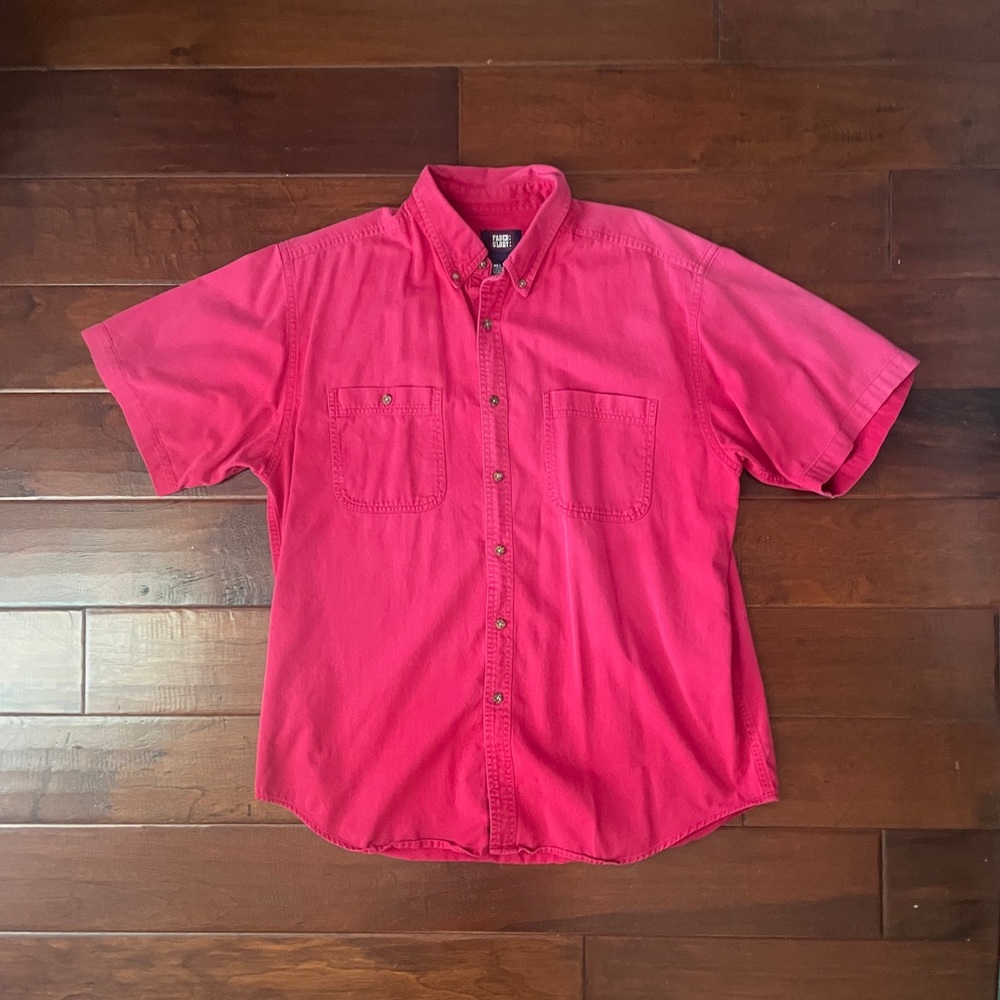 Men's Pink Button-Up Shirt